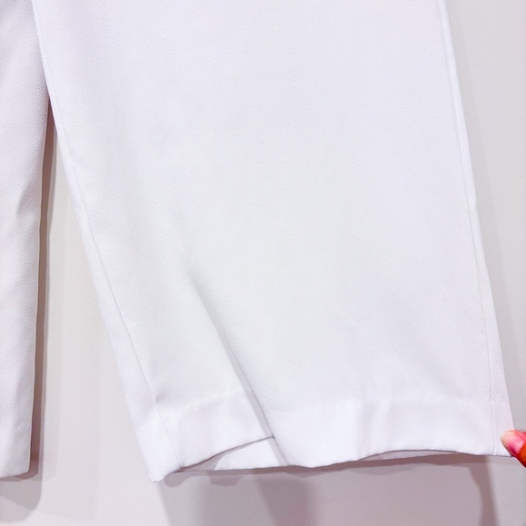 ZARA Wide leg high rise cream pants - Picture 8 of 10